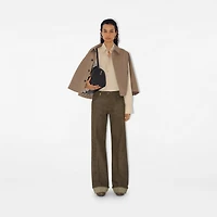 Cotton Blend Cape in Trail - Women, Tropical Gabardine | Burberry® Official