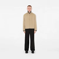 Gabardine Harrington Jacket in Honey - Men, Cotton | Burberry® Official