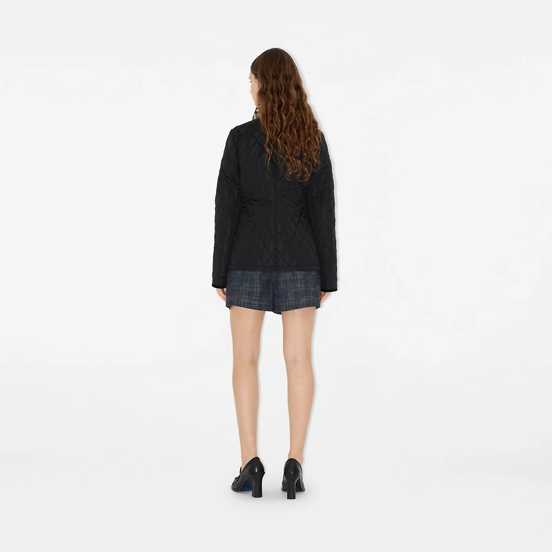 Quilted Nylon Jacket in Black/sand - Women | Burberry® Official