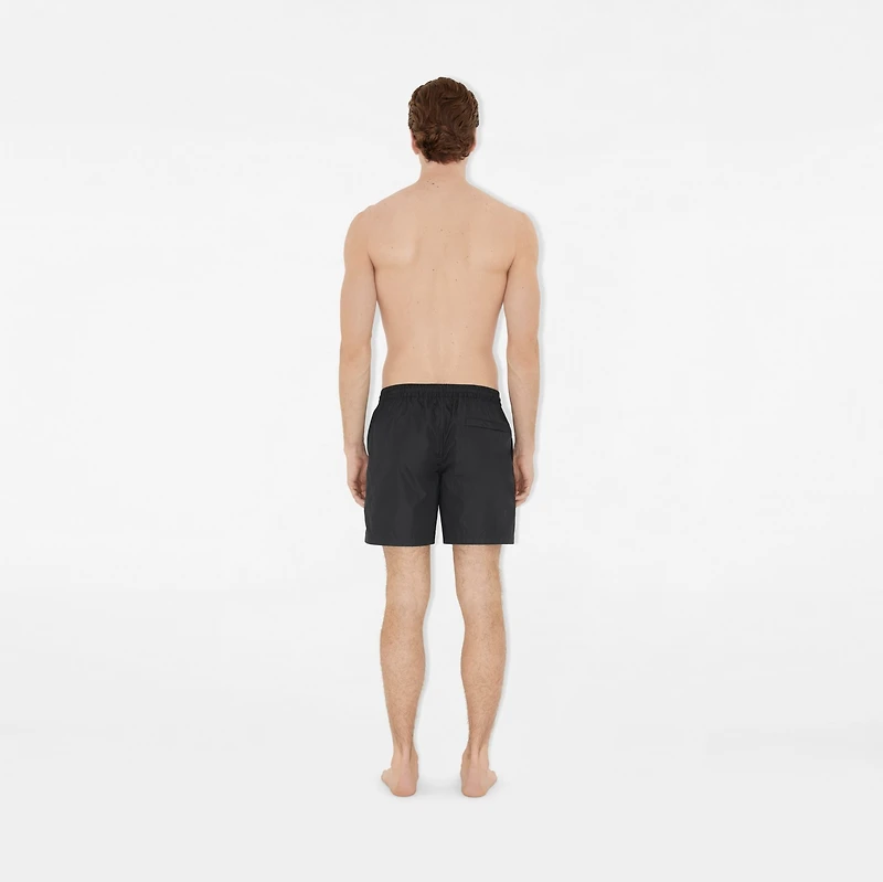 Knight Stamp Swim Shorts in Black - Men | Burberry® Official