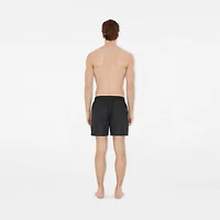 Knight Stamp Swim Shorts in Black - Men | Burberry® Official