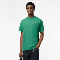 Cotton T-shirt in Jade green - Men | Burberry® Official