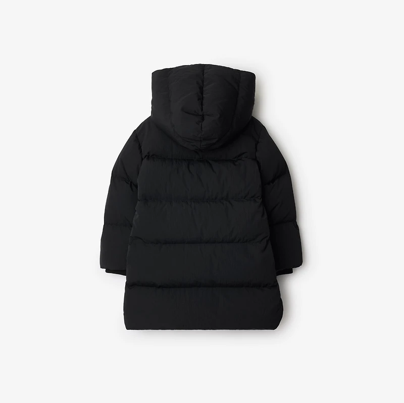 Nylon Puffer Coat in Black | Burberry® Official
