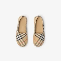 Check Espadrilles in Sand