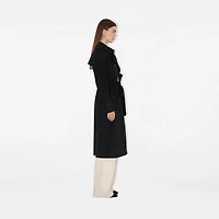 Long Cashmere Kensington Trench Coat in Black - Women | Burberry® Official
