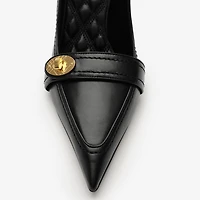 Leather Cotswolds High Pumps in Black - Women | Burberry® Official