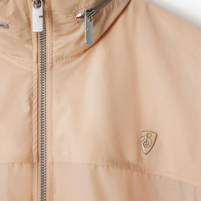 Nylon Cotton Jacket in Teacup - Women | Burberry® Official
