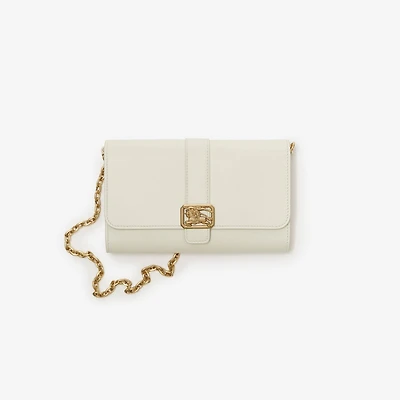Rider Chain Strap Wallet in Soap - Women, Leather | Burberry® Official