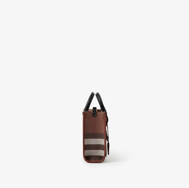 Mini Freya Tote in Dark birch brown - Women | Burberry® Official