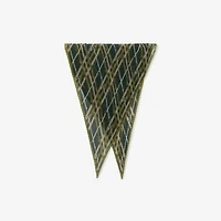 Belt Check Silk Chiffon Scarf in Spruce green | Burberry® Official