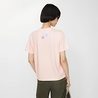 Candy Rock Cotton T-shirt in Mallow pink - Women | Burberry® Official