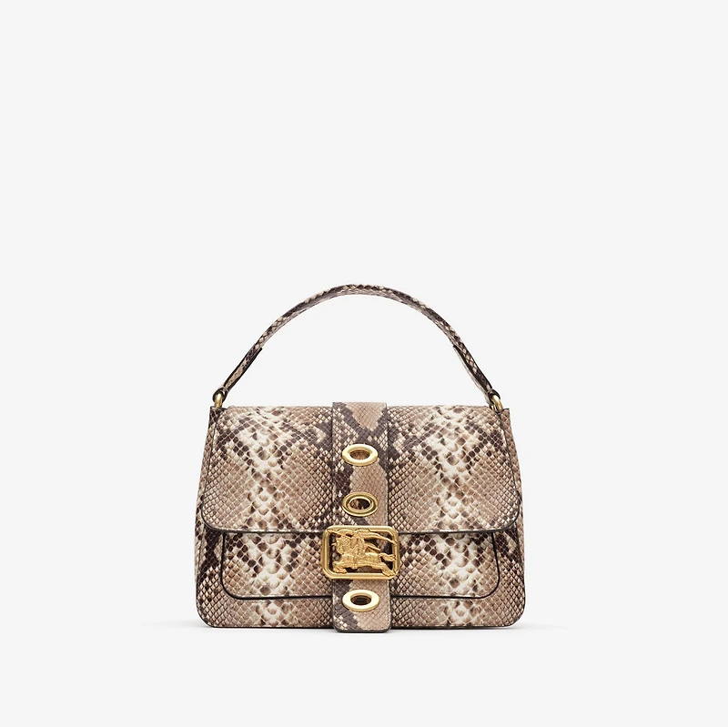 Small Rider Bag in Natural beige/dark brown - Women, Leather | Burberry® Official