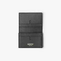 Check Folding Card Case in Midnight - Men, Cotton, Linen | Burberry® Official