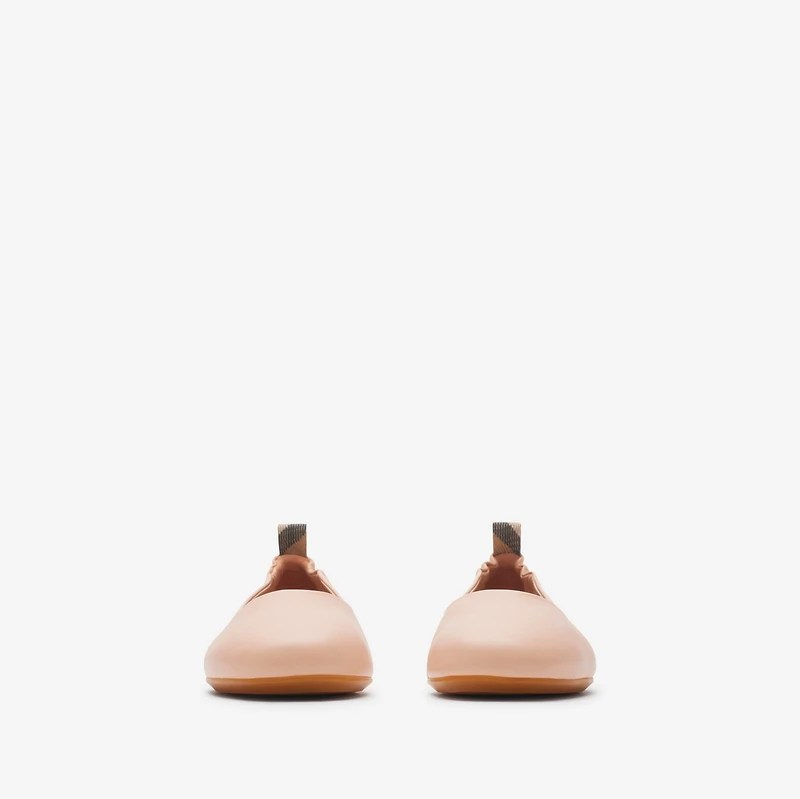 Leather Ballerinas in Plush - Children | Burberry® Official