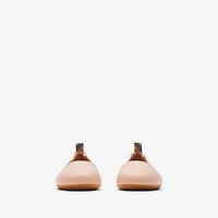 Leather Ballerinas in Plush - Children | Burberry® Official