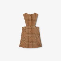 Check Corduroy Dress in Archive beige | Burberry® Official