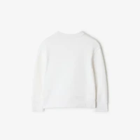 Thomas Bear Cotton Sweatshirt in White | Burberry® Official