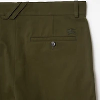 Cotton Twill Chinos in Marsh green - Men | Burberry® Official