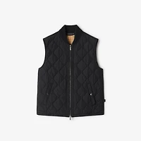 Quilted Nylon Gilet in Black - Men | Burberry® Official