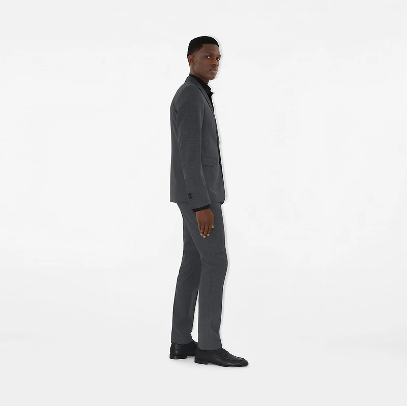 Wool Tailored Jacket in Rock grey - Men | Burberry® Official