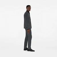 Wool Tailored Jacket in Rock grey - Men | Burberry® Official