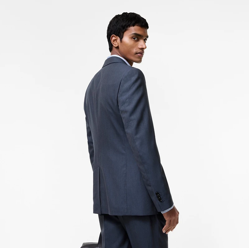 Wool Bond Tailored Jacket in Blue melange - Men | Burberry® Official