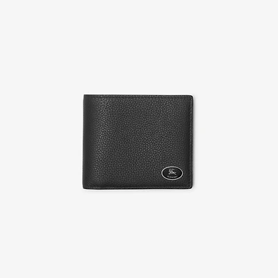 Knight Stamp Bifold Wallet​ in Black - Men, Leather | Burberry® Official
