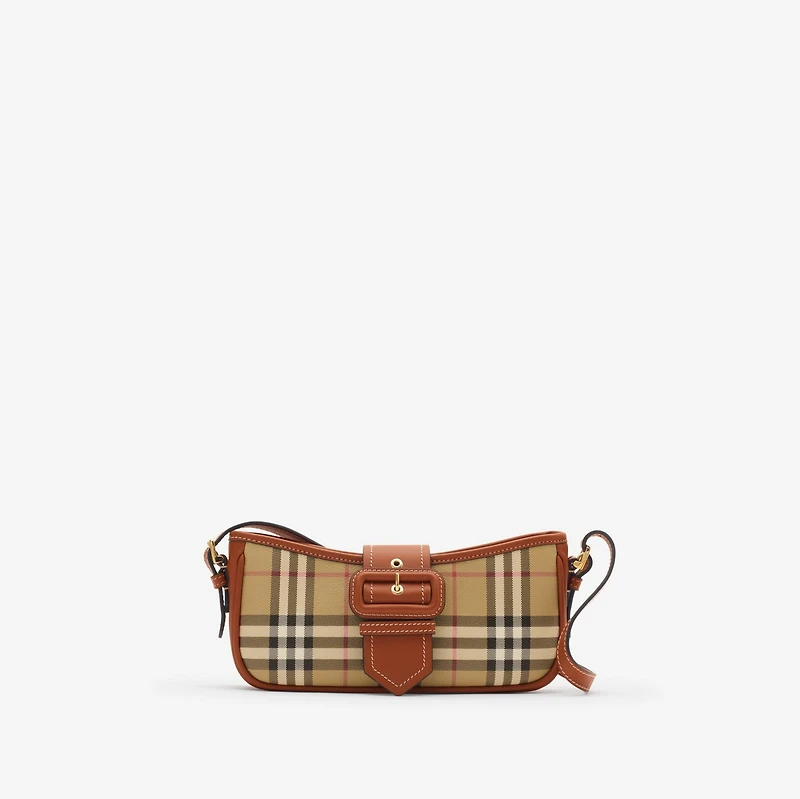 Check Sling Bag in Archive beige/briar brown - Women | Burberry® Official
