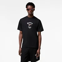 Check Flag Cotton T-shirt in Black - Men | Burberry® Official