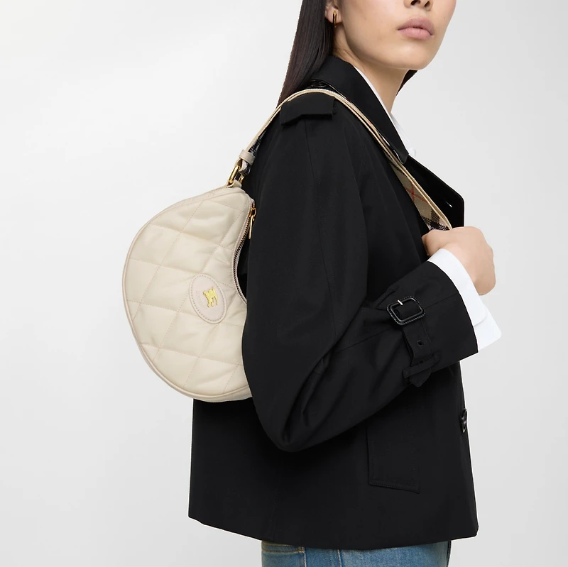 Horseshoe Crossbody Bag​ in Soap beige - Women, Nylon | Burberry® Official