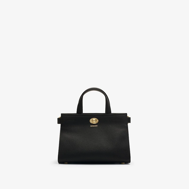 Mini Cotswolds Tote in Black - Women, Leather | Burberry® Official