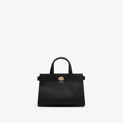 Mini Cotswolds Tote in Black - Women, Leather | Burberry® Official