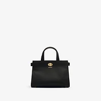 Mini Cotswolds Tote in Black - Women, Leather | Burberry® Official
