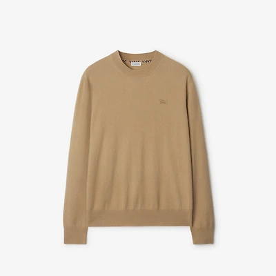 Cashmere Blend Sweater in Flax beige - Men | Burberry® Official
