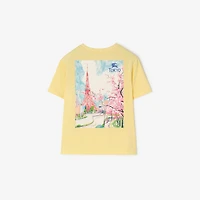 Tokyo Bear Cotton T-shirt in Straw yellow | Burberry® Official