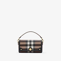 Top Handle Note Bag in Dark birch brown - Women | Burberry® Official