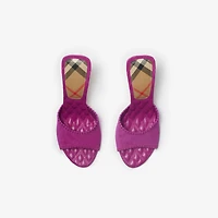 Suede Cabana Mules in Urchin - Women | Burberry® Official