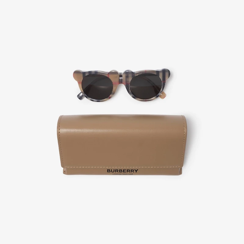 Check Teddy Bear Sunglasses in Antique yellow - Children | Burberry® Official