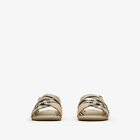 Check Sandals in Sand beige - Children | Burberry® Official