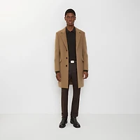 Wool Tailored Coat in Fawn beige - Men | Burberry® Official
