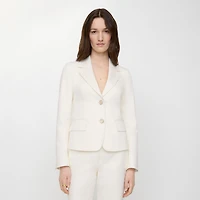 Cotton Tailored Jacket in Seashell white - Women | Burberry® Official