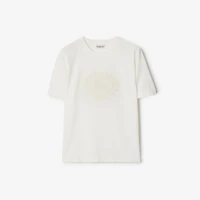 EKD Cotton T-shirt in Chalk - Women | Burberry® Official