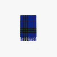 Check Cashmere Scarf in Knight blue | Burberry® Official