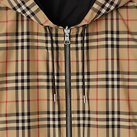 Reversible Check Jacket in Sand beige - Men, Nylon | Burberry® Official
