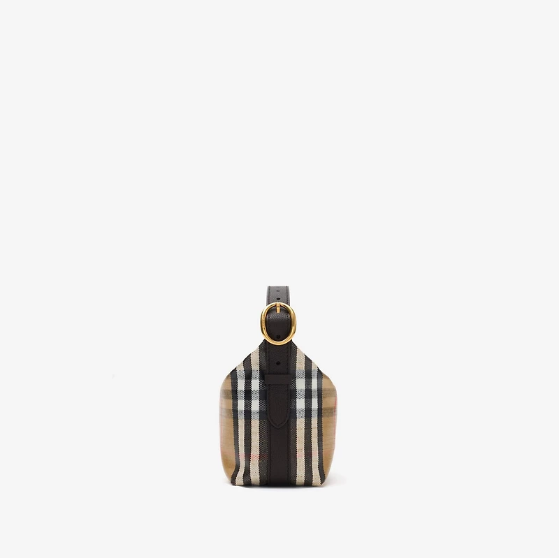 Mini Highlands Duffle Bag in Sand beige - Women | Burberry® Official