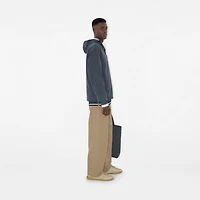 EKD Badge Nylon Hooded Jacket in Magnet - Men | Burberry® Official