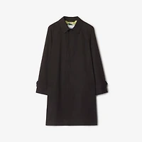Long Highgrove Gabardine Car Coat in Cog brown - Men | Burberry® Official