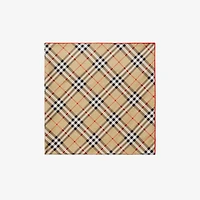 Check Silk Scarf in Sand | Burberry® Official