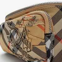 Small Check Belt Bag in Sand beige - Men, Nylon | Burberry® Official