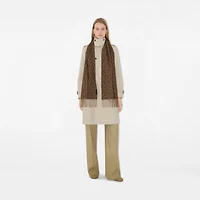 B Charm Cashmere Scarf in Twig | Burberry® Official